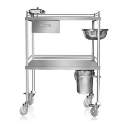 上海躍進(jìn)不銹鋼換藥車(chē)醫(yī)用推車(chē)治療車(chē)